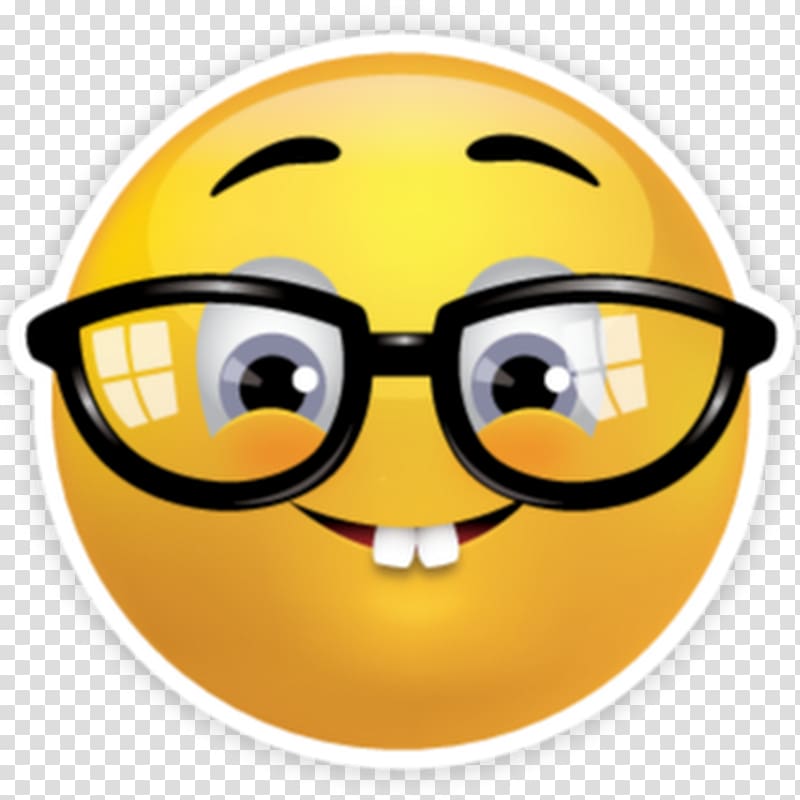emoji illustration, Emoji Nerd Emoticon Smiley Geek, sad emoji transparent background PNG clipart