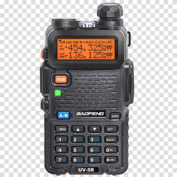 Handheld Two-Way Radios Baofeng UV-5RE Baofeng BF-F8HP Very high frequency, radio transparent background PNG clipart