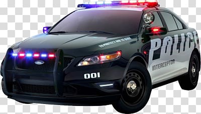 black police car lights transparent background PNG clipart