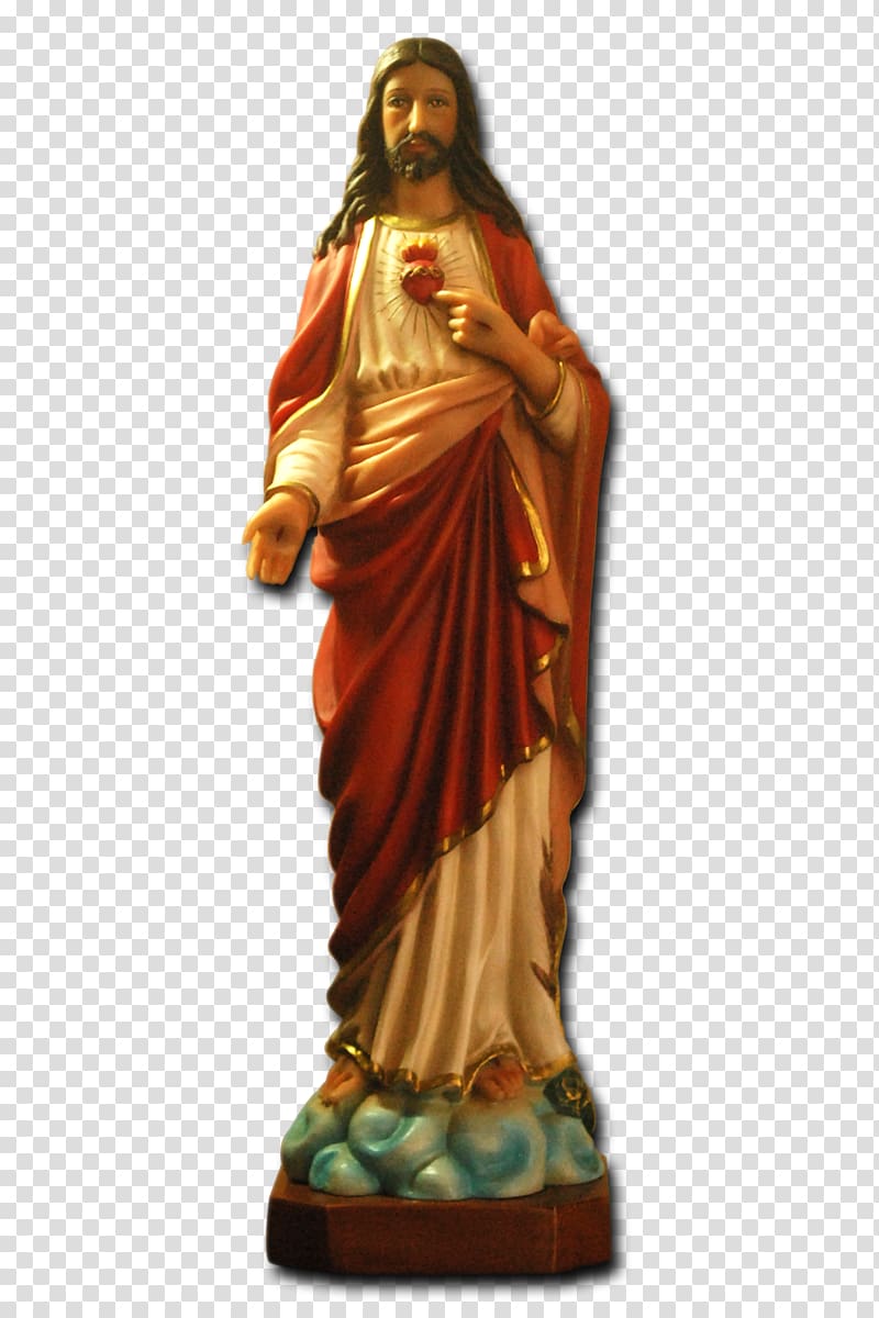 Statue Classical sculpture Figurine Carving, sacred heart of jesus transparent background PNG clipart