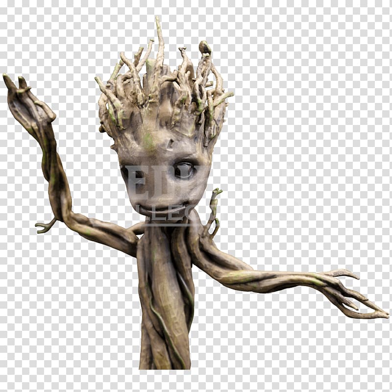 Baby Groot Figurine Statue Sculpture, Groot baby transparent background PNG clipart