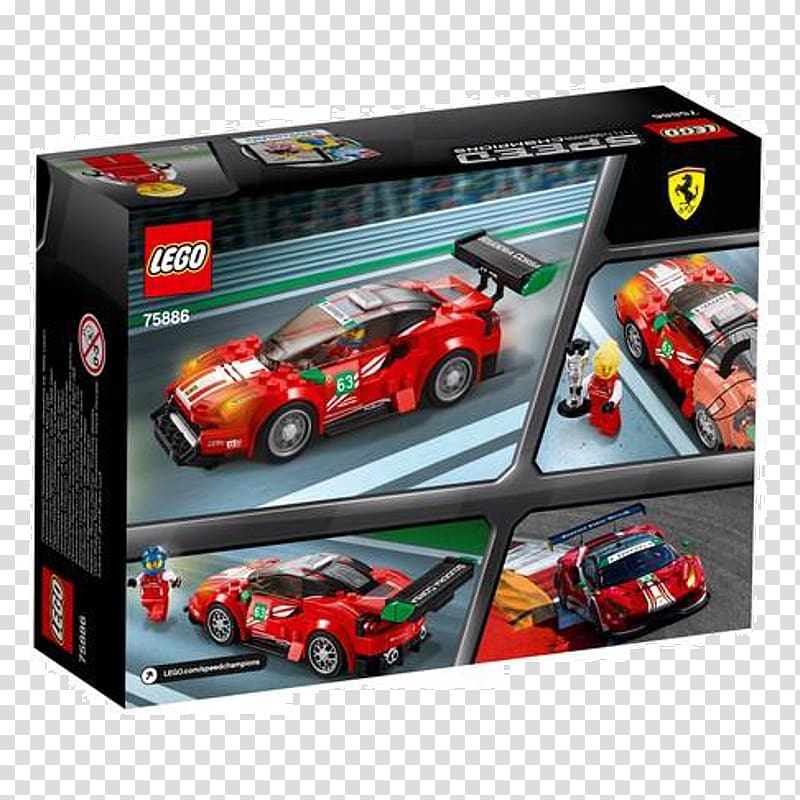 Scuderia Corsa Lego Speed Champions Toy Ferrari 488 GT3, toy transparent background PNG clipart