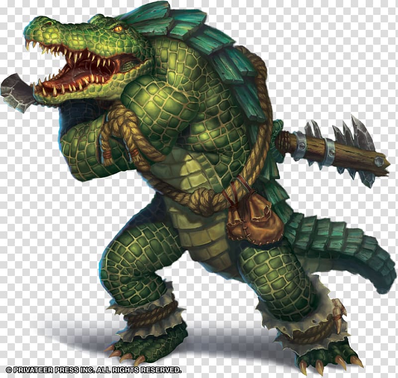 Dungeons & Dragons Warmachine Privateer Press Role-playing game Board game, crocodile transparent background PNG clipart