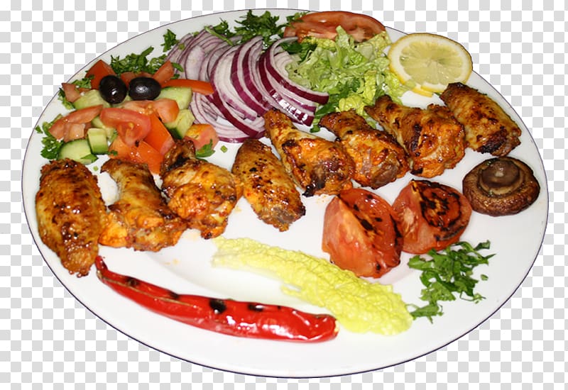 Shish taouk Souvlaki Kebab Full breakfast Middle Eastern cuisine, kanat transparent background PNG clipart