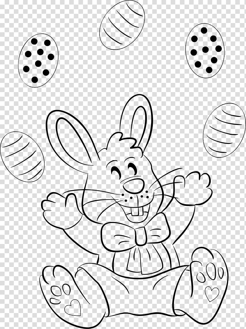 Easter Bunny Drawing Line art , easter bunny transparent background PNG clipart