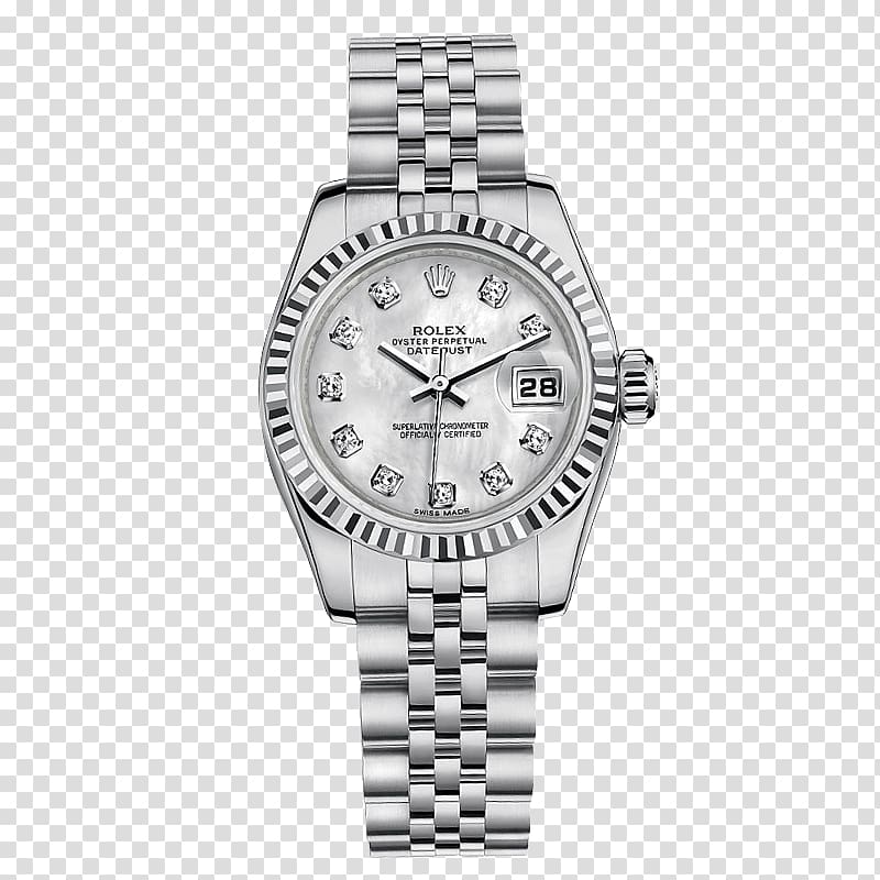 Rolex Datejust Rolex Daytona Watch Rolex GMT Master II, Silver Rolex watch watches female form transparent background PNG clipart