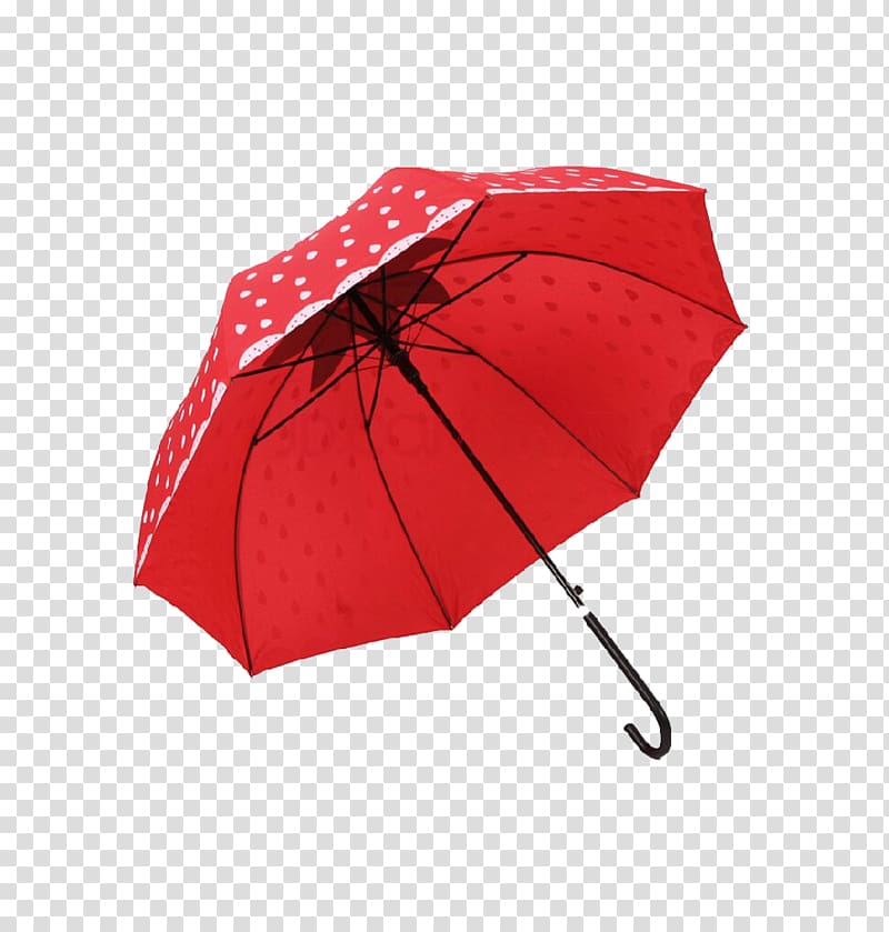 Umbrella Amazon.com Handle Polka dot Auringonvarjo, Red Polka Dot Umbrella transparent background PNG clipart