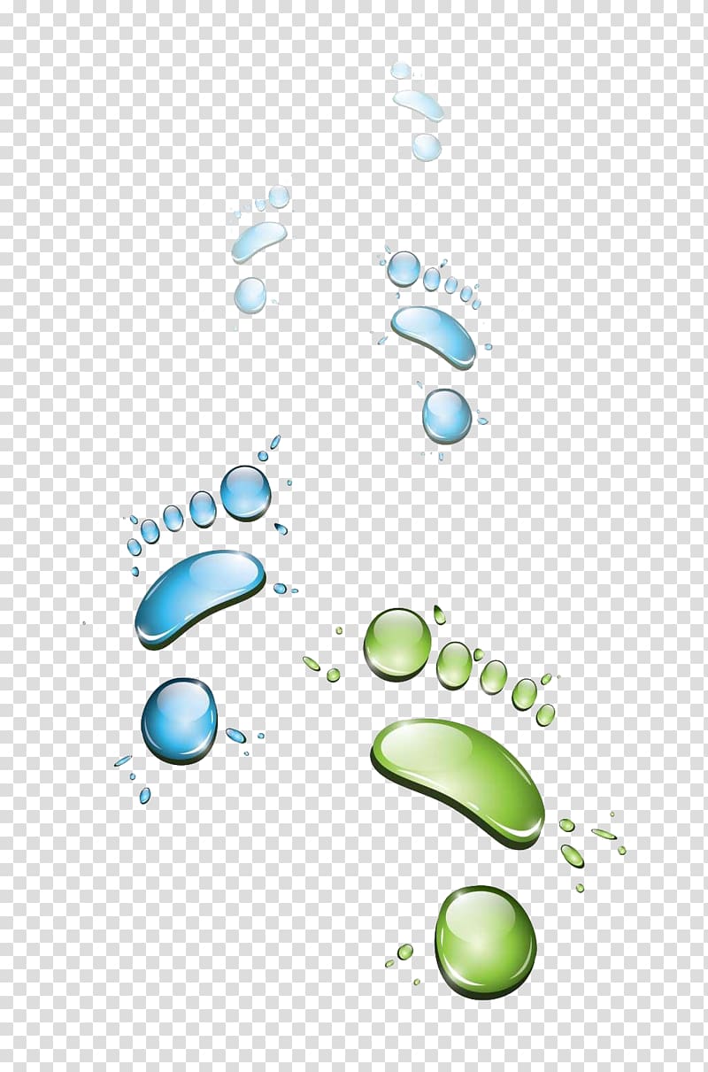 Footprint Green, Creative footprints transparent background PNG clipart