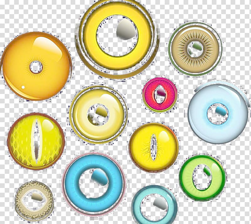 Eye, Textured color eye element transparent background PNG clipart