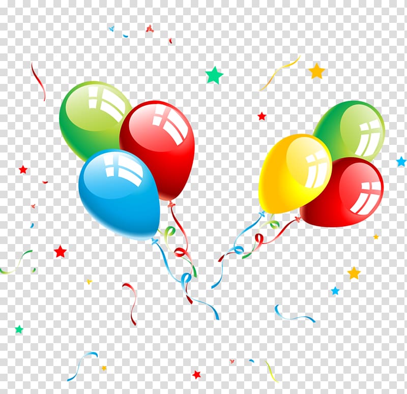 Birthday cake Chocolate cake Frosting & Icing , Colored cartoon balloons fly transparent background PNG clipart