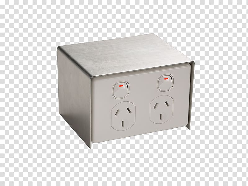 Floor Box AC power plugs and sockets Electricity Electrical Switches, metal title box transparent background PNG clipart
