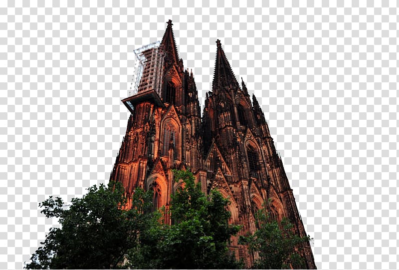Cologne Cathedral Gothic architecture Building, Cologne Cathedral transparent background PNG clipart