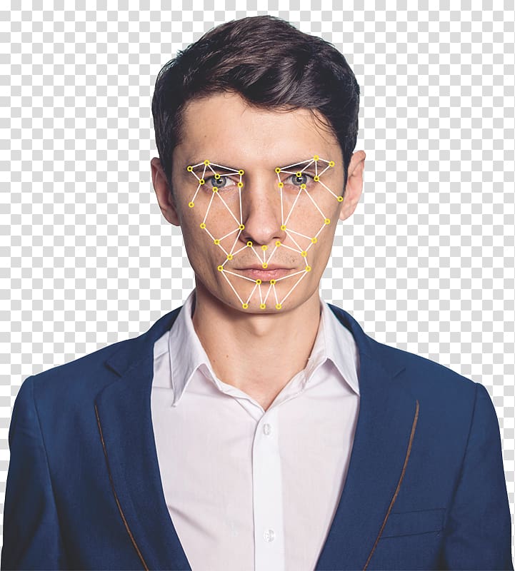 Facial recognition system Retinal scan Biometrics Closed-circuit television, male face transparent background PNG clipart