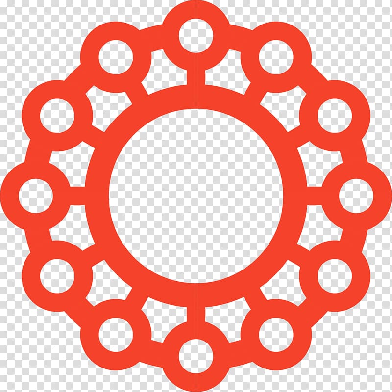 Symbol Sacred geometry Icon, Red circle pattern transparent background PNG clipart