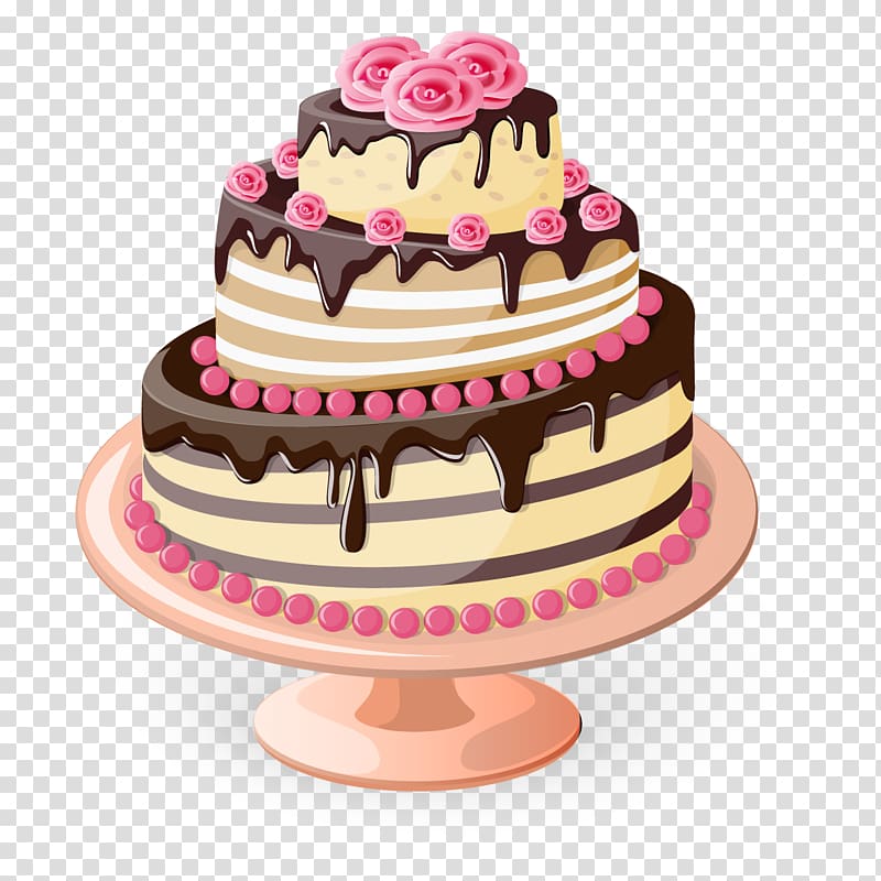 3-layer cake , Birthday cake Cupcake Bakery Wedding cake Christmas cake, cake transparent background PNG clipart