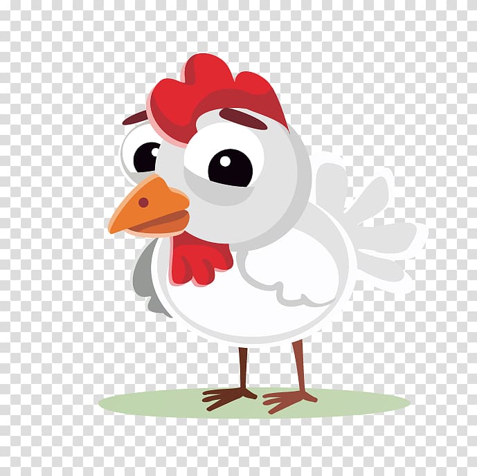 Solid white Chicken manure Vexel Drawing, chicken transparent background PNG clipart
