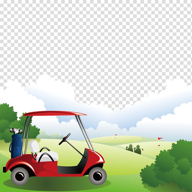 Golf course Golf cart Golf club, golf course transparent background PNG clipart