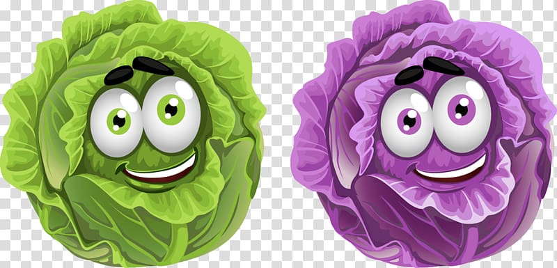 Vegetable Cartoon Fruit , cute cartoon vegetables cabbage purple cabbage transparent background PNG clipart