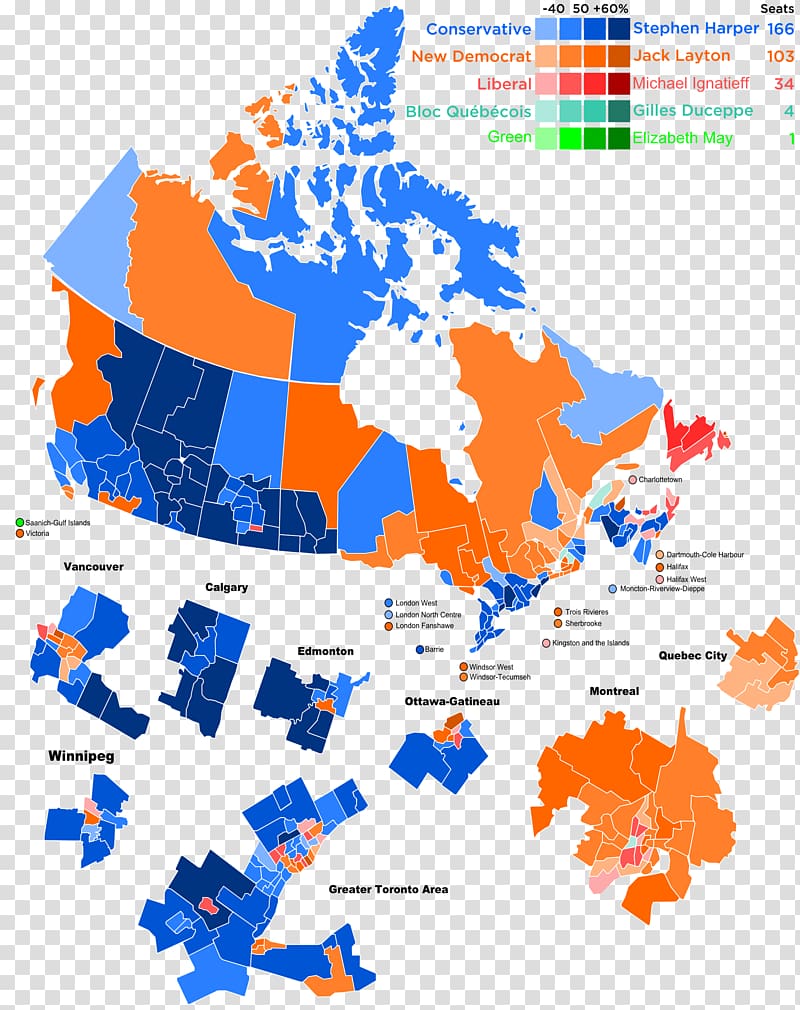 Canadian Federal Election 2011 Results Of The Canadian Federal   Canadian Federal Election 2011 Results Of The Canadian Federal Election 2015 Canada Canada Map 