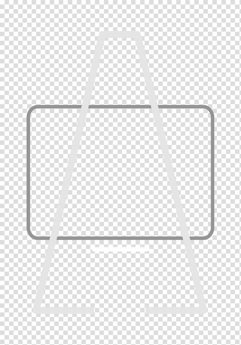 Line White Triangle, line transparent background PNG clipart