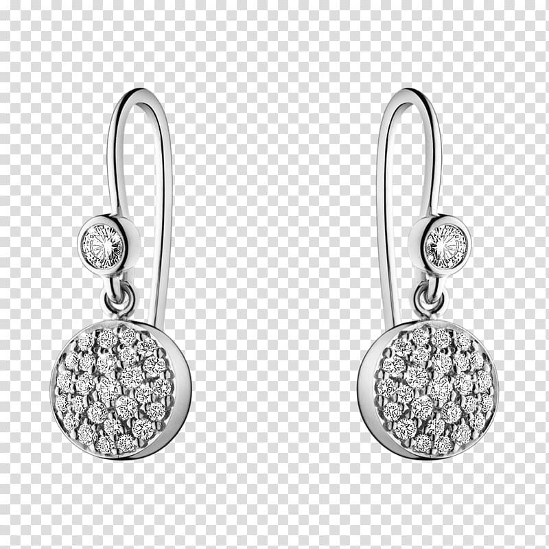 Earring Silver Body Jewellery Jewelry design, Georg Jensen transparent background PNG clipart