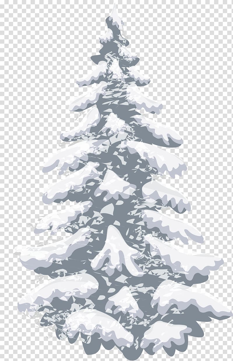 Pine Christmas tree, Simple grey Christmas tree transparent background PNG clipart