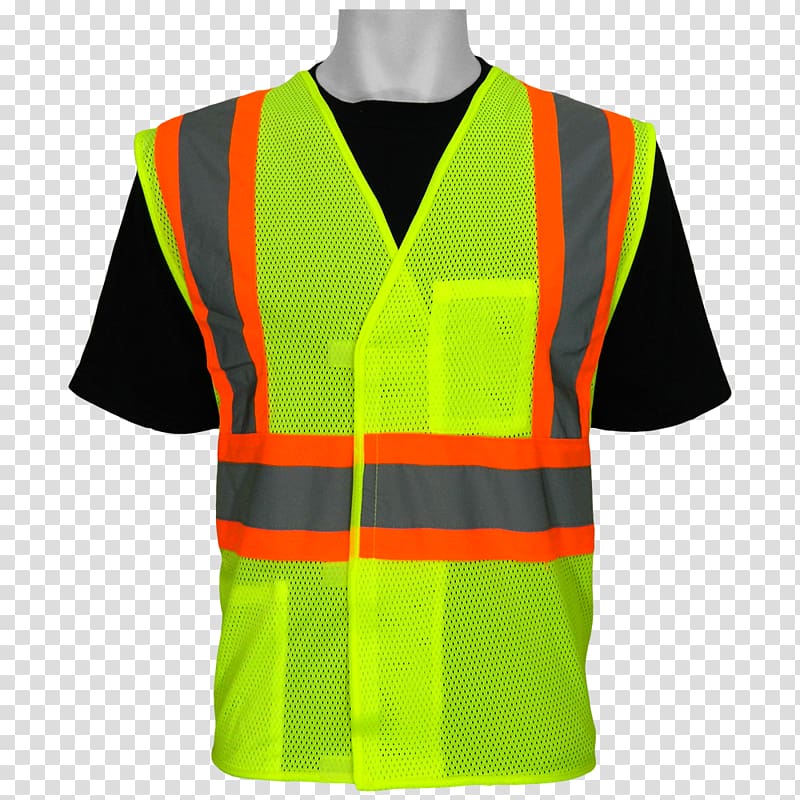 High-visibility clothing T-shirt Jersey Glove, safety vest transparent background PNG clipart