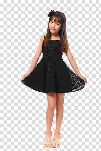 Little black dress Gown Academic dress Party, Larissa Manoela transparent background PNG clipart