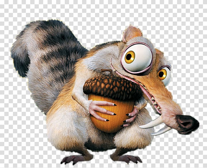 Scrat Sid Ice age Acorn, ice age transparent background PNG clipart