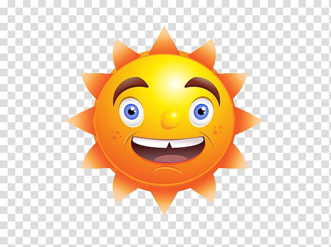 Cartoon Euclidean , Smiley sun warm transparent background PNG clipart