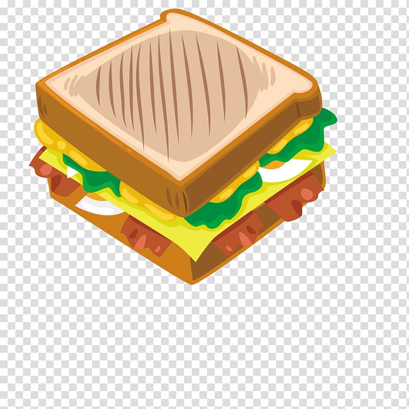Hamburger Breakfast Fast food Taco , Cheese Sandwich transparent background PNG clipart