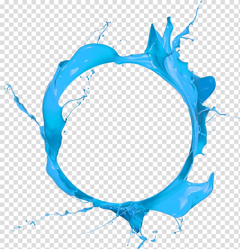 Circle Paint Blue , Blue paint splash, blue paint transparent background PNG clipart
