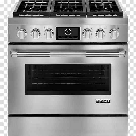 Gas stove Cooking Ranges Jenn-Air JDRP Pro-Style Dual-Fuel Range with Multimode Convection Frigidaire Professional FPDS3085K, Dual Fuel, others transparent background PNG clipart