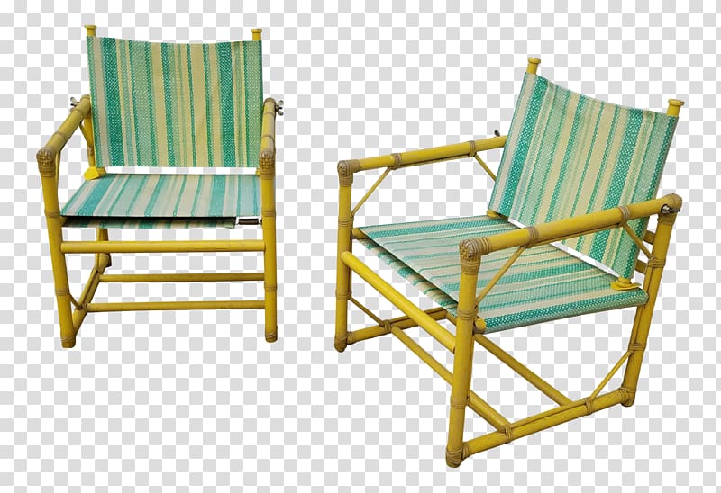 Sunlounger Wood Chair, green rattan transparent background PNG clipart