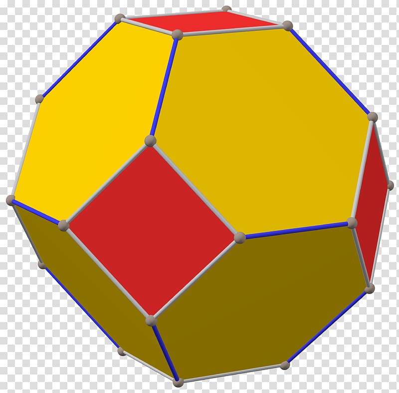 Net Polyhedron Archimedean solid Geometry Truncated octahedron, edge transparent background PNG clipart