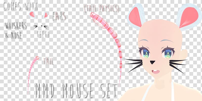 Rabbit Ear Computer mouse MikuMikuDance, rabbit transparent background PNG clipart