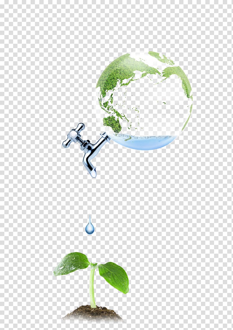 Poster, conserve water transparent background PNG clipart