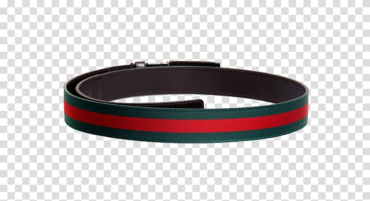Belt buckle Wristband, Red and green canvas belt transparent background PNG clipart
