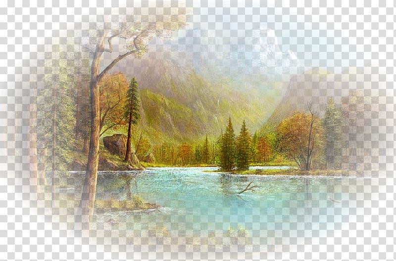 Yosemite Valley Landscape painting Painter National park, painting transparent background PNG clipart