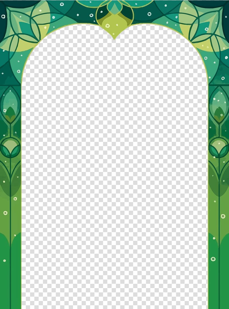 Green Pattern, door frame transparent background PNG clipart