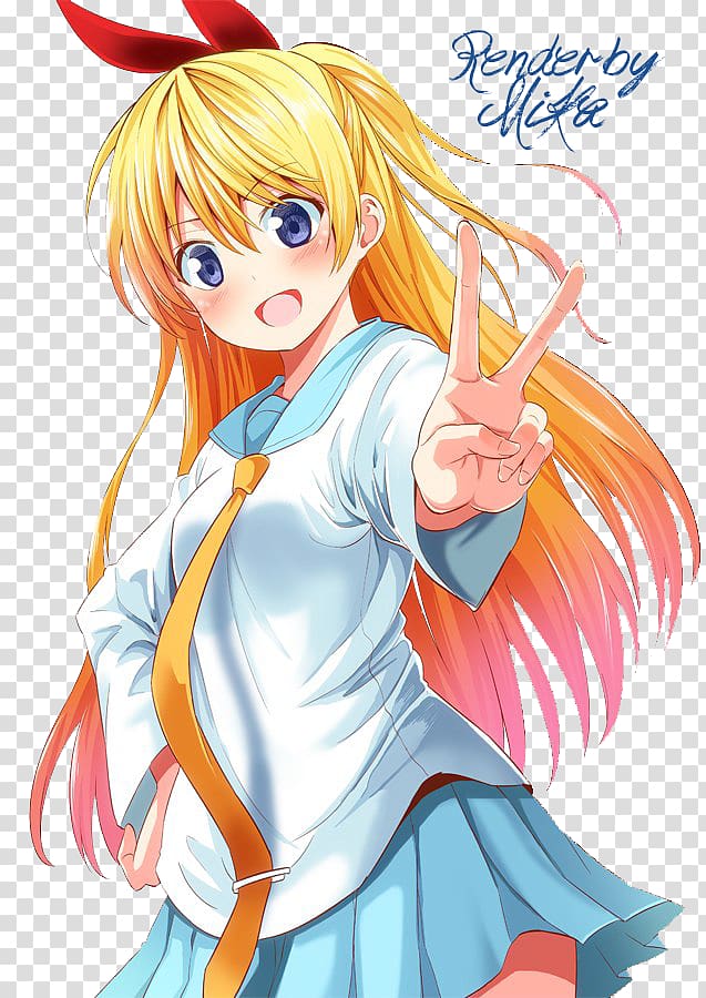 Nisekoi Sticker Anime , Chibi transparent background PNG clipart