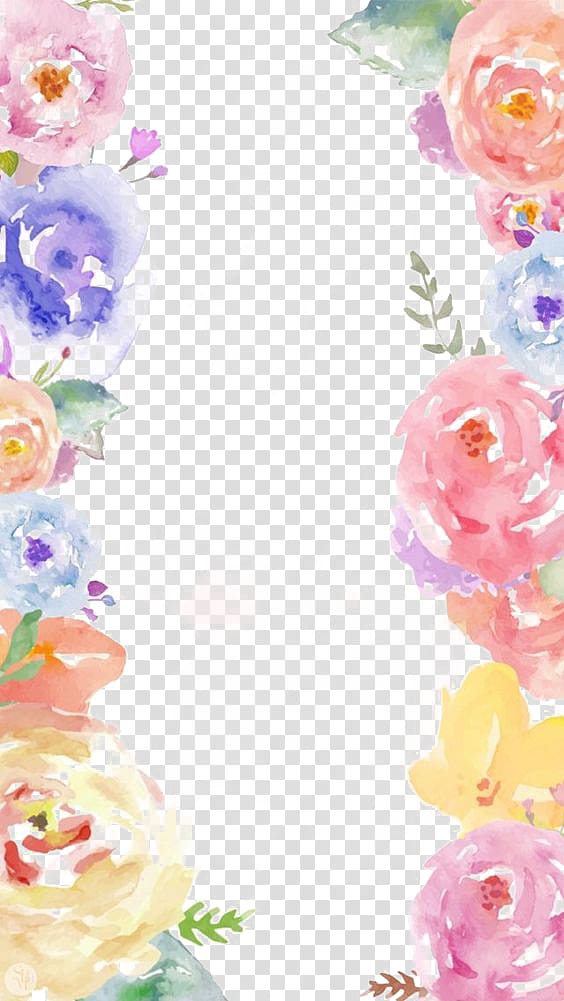 , Flowers Border transparent background PNG clipart