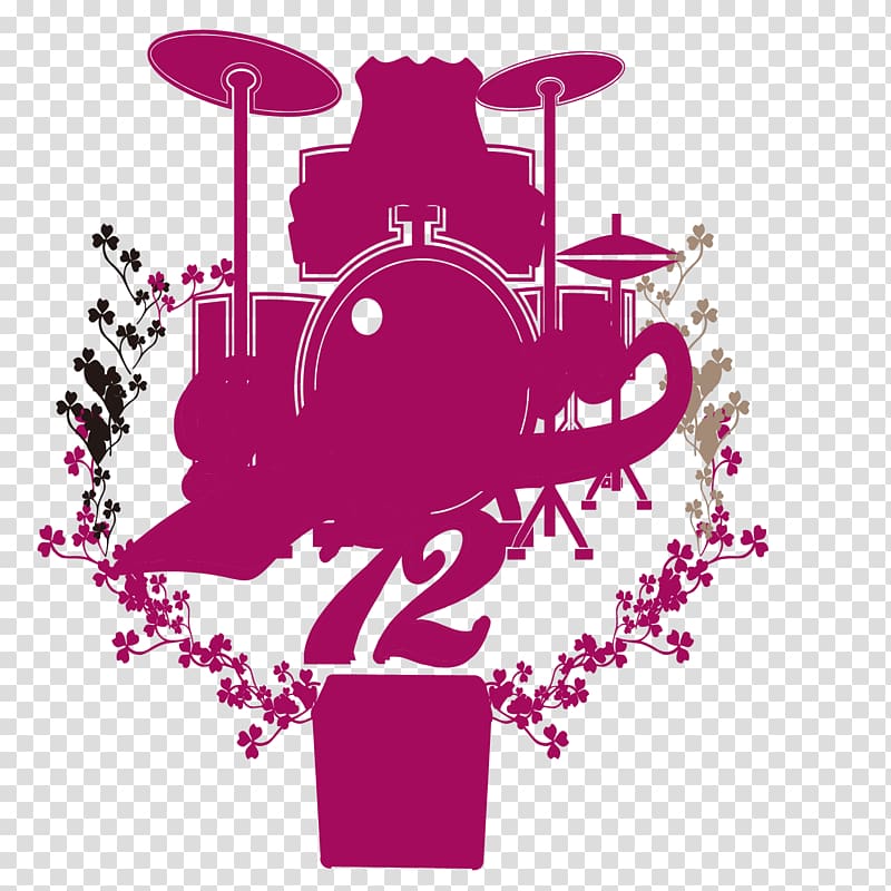 Drums Musical instrument Illustration, Red knock jazz drum man material transparent background PNG clipart