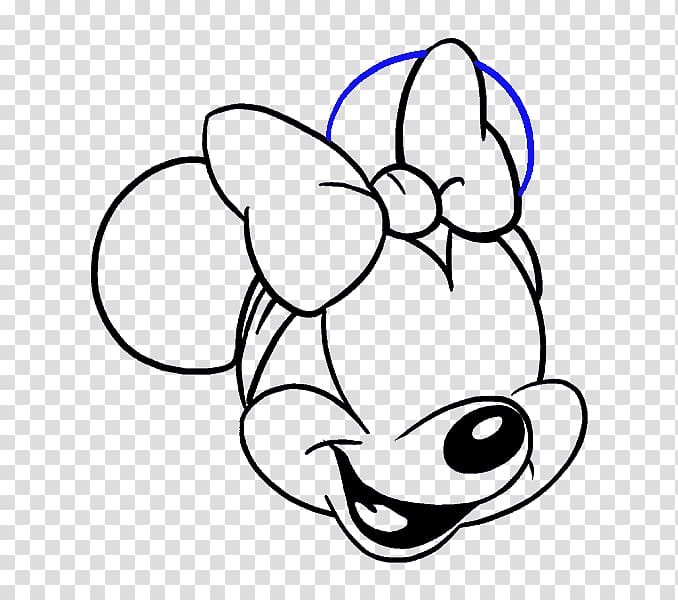 Minnie Mouse Mickey Mouse Drawing Cartoon Sketch, cream-colored transparent background PNG clipart