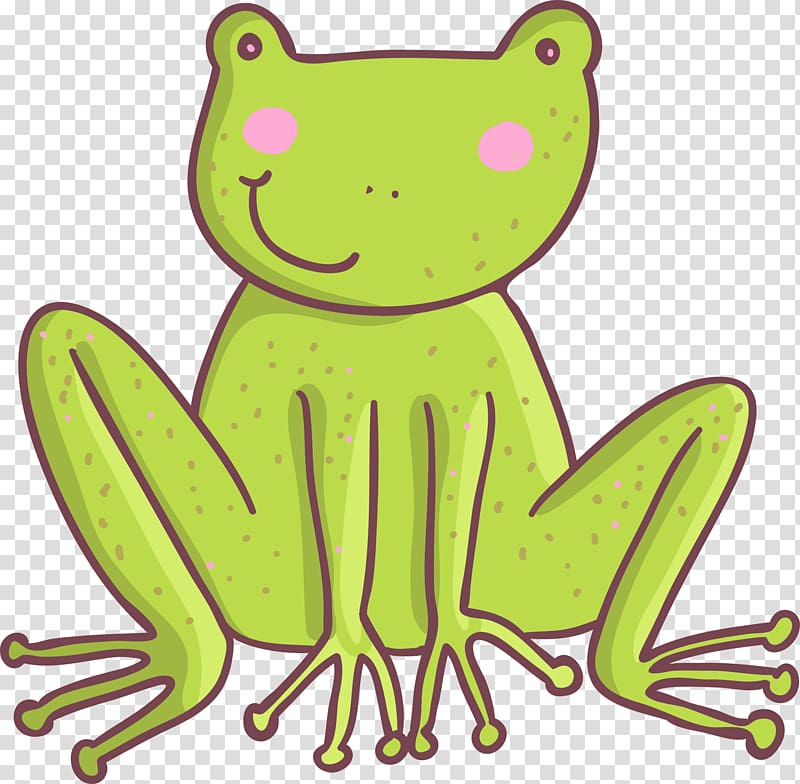 Five Little Speckled Frogs , Cartoon Green Frog transparent background PNG clipart