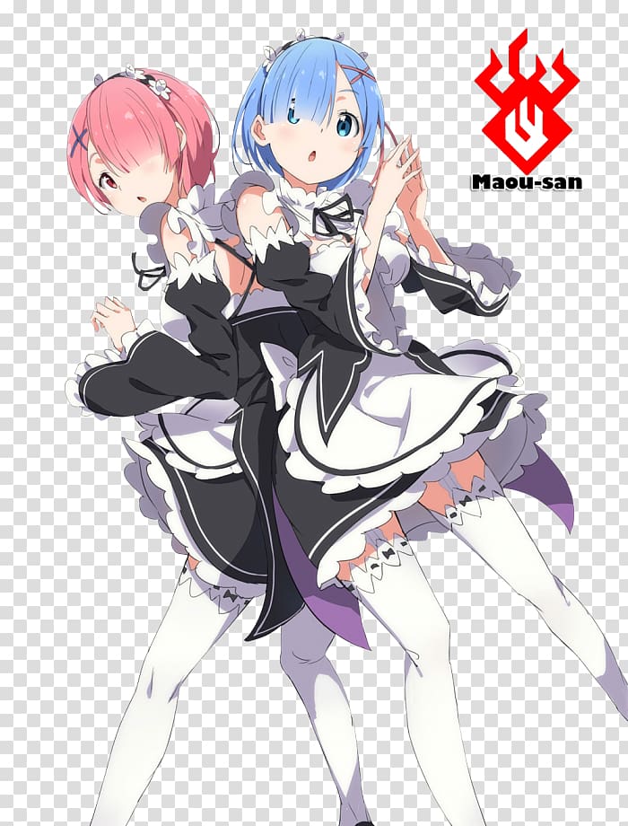 Re:Zero − Starting Life in Another World Anime Chibi, Anime transparent background PNG clipart