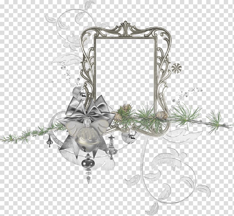 Christmas Frames , white frame transparent background PNG clipart