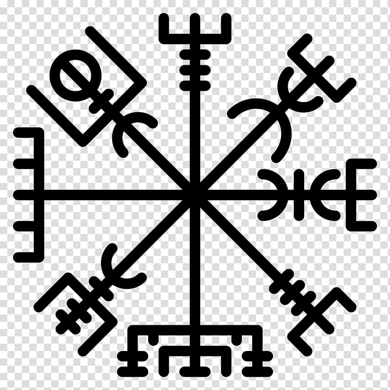 Ornament Runes Vegvísir Art Icelandic magical staves, symbol transparent background PNG clipart