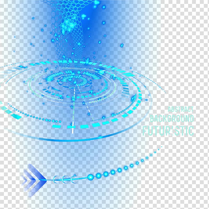 science and technology circle light effect transparent background PNG clipart