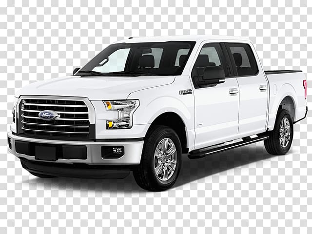 white Ford F-150 crew cab pickup truck, Ford White Pickup transparent background PNG clipart